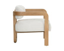 MADRONE LOUNGE CHAIR - RUSTIC OAK HEATHER IVORY TWEED