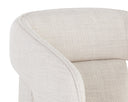 KENDRICK WHEELED DINING ARMCHAIR - MOTO STUCCO
