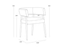 MAESTRO DINING ARMCHAIR - ABBINGTON NAVY