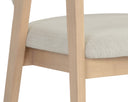 MILTON DINING ARMCHAIR - LIGHT WASH MINA IVORY