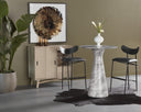GIBBONS BARSTOOL - BLACK BRAVO PORTABELLA