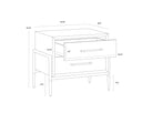 WELDRICK NIGHTSTAND - OYSTER
