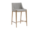 DIONNE COUNTER STOOL - MONUMENT PEBBLE