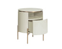 PALOMA END TABLE - HIGH GLOSS CREAM