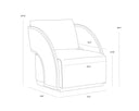 BAZ SWIVEL LOUNGE CHAIR - Default Title
