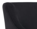 ZANE WHEELED DINING ARMCHAIR - ABBINGTON BLACK
