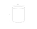 DIAZ END TABLE - GREY WOOD GRAIN BROWN