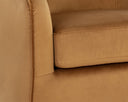 HAZEL SWIVEL LOUNGE CHAIR - DARK BRONZE GOLD SKY