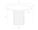 RIVA DINING TABLE - MARBLE LOOK MOCHA 43