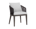 CAPRI DINING ARMCHAIR - SMOKE GREY COPACABANA MARBLE