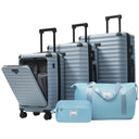 Deluxe 5-Piece Hard-Side Luggage Set with USB and TSA Security
