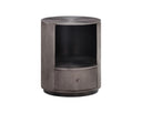 SIENA NIGHTSTAND - ROUND GUNMETAL