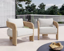 PYLOS LOUNGE CHAIR - NATURAL LOUIS CREAM
