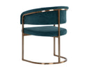 MARRIS DINING ARMCHAIR - GOLD DANNY TEAL