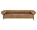 BROMLEY SOFA - RUSTIC OAK LUDLOW SESAME LEATHER