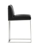DEAN COUNTER STOOL - STAINLESS STEEL CANTINA BLACK