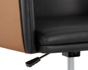 CARTER OFFICE CHAIR - NAPA BLACK NAPA COGNAC
