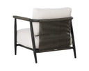 MUROS LOUNGE CHAIR - BLACK PALAZZO CREAM
