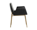LUCANO DINING ARMCHAIR - BRAVO BLACK