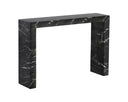 AXLE CONSOLE TABLE - MARBLE LOOK BLACK