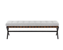 Corden Bench - SMALL BLACK MINA LIGHT GREY