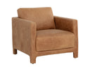RODNEY LOUNGE CHAIR - CAMEL LEATHER
