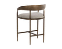 ZANATTA COUNTER STOOL - ZENITH TAUPE GREY