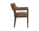 BRYLEA DINING ARMCHAIR - BROWN SHALIMAR TOBACCO LEATHER