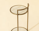 Forvyn End Table - RUSTIC BRONZE TRAVERTINE LOOK NATURAL