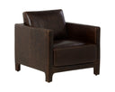 RODNEY LOUNGE CHAIR - CHOCOLATE LEATHER