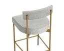 SENECA COUNTER STOOL - ANTIQUE BRASS POLO CLUB STONE