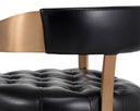 BEAUMONT COUNTER STOOL - ANTIQUE BRASS CANTINA BLACK