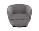 TREVISO SWIVEL LOUNGE CHAIR - ANTONIO CHARCOAL