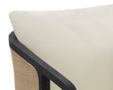 PALERMO DINING CHAIR - CHARCOAL STINSON CREAM