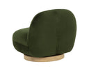 FRANZE SWIVEL LOUNGE CHAIR - MOSS GREEN