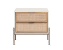 AVIDA NIGHTSTAND - CHAMPAGNE GOLD CREAMNATURAL