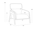 MAXIMUS LOUNGE CHAIR - POLO CLUB STONE OVERCAST GREY