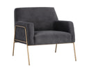 CYBIL LOUNGE CHAIR - POLO CLUB KOHL GREY
