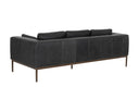 BURR SOFA - SERBIA BLACK LEATHER