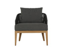 CAPRI LOUNGE CHAIR - NATURAL GRACEBAY GREY