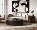 KALLA COFFEE TABLE - ROUND CHARCOAL