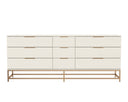 Calden Dresser - LARGE CHAMPAGNE GOLD CREAM