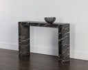 AXLE CONSOLE TABLE - MARBLE LOOK BLACK