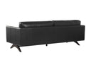 ROGERS SOFA - CORTINA BLACK LEATHER