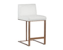 DEAN COUNTER STOOL - ANTIQUE BRASS CANTINA WHITE