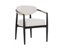 MARITA DINING ARMCHAIR - BLACK LOUIS CREAM