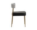 ASHWIN STACKABLE DINING CHAIR - BRAVO BLACK HELIOS CHECK BLACK