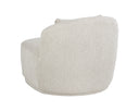 SORAYA SWIVEL ARMLESS CHAIR - DOVE CREAM