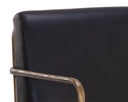 LATHAN LOUNGE CHAIR - CHARCOAL BLACK LEATHER