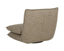 COLSON SWIVEL ARMLESS CHAIR - TORCHED MERINGUE